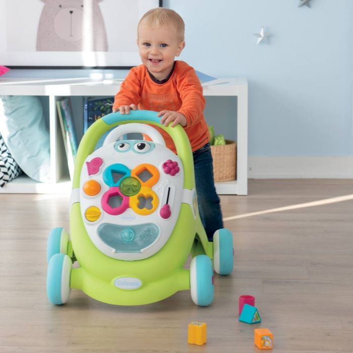 Smoby trotteur cotoons walk and play bleu outlet