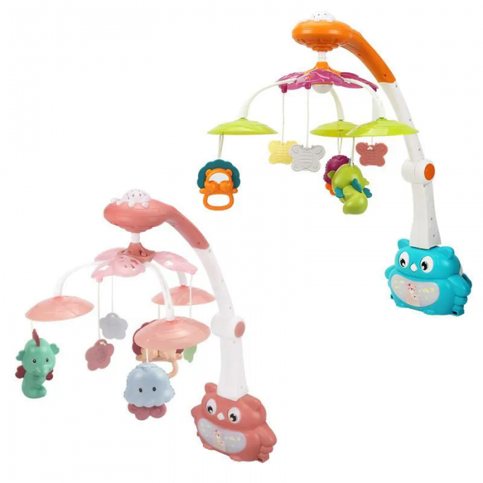 COLOR Mobile universel musical pour lit bébé Owls home - Jeux d'éveil -  Puériculture - Enfants, jouets et jeux