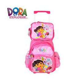 Cartable a roulette Dora Rose GM