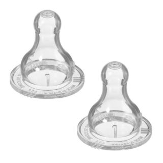 Bebe Confort Tétines silicone classique T1 (x2) 3 vitesses (0-6M +)