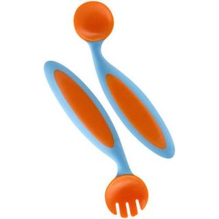 Bendres lot de 2 couverts orange/ bleu 