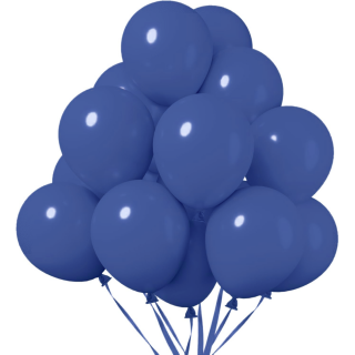 10 Ballons Bleu Marine