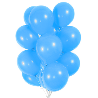 10 Ballons Bleus Ciel