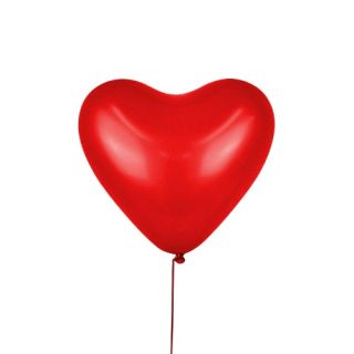 10 Ballons en Cœur Rouge - Balloonia