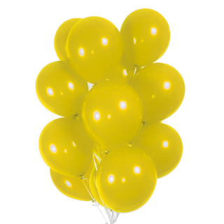 10 Ballons Jaunes