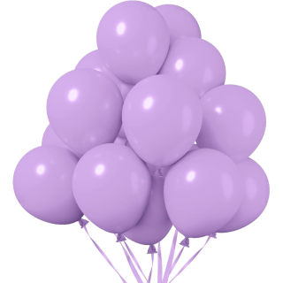 10 Ballons Mauves