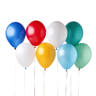 10 Ballons Multicolores