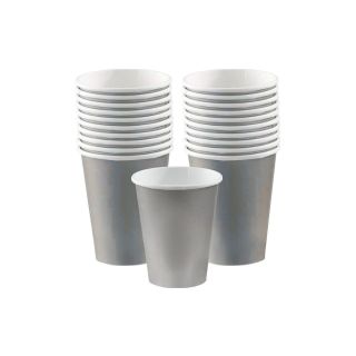 10 GOBELETS EN PAPIER ARGENTES MODUS VIVENDI 250ML