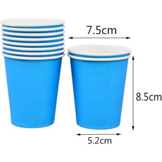 10 GOBELETS EN PAPIER BLEU CIEL MODUS VIVENDI 250ML