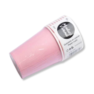 10 GOBELETS EN PAPIER ROSES VIVENDI 250ML