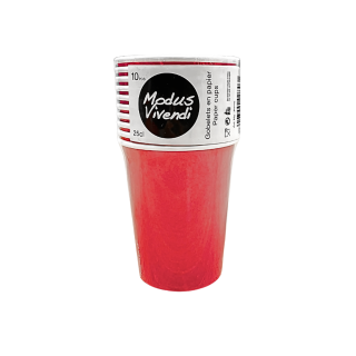 10 Gobelets en Papier Rouges Modus Vivendi 25 cl