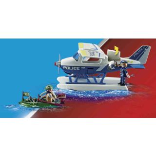 Hydravion de police et bandit Playmobil