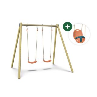 2 Balançoires Soufflées + En Complément 1 Siège Bébé - Trigano
