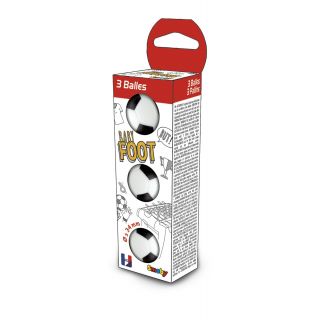 Smoby - 3 balles pour table Babyfoot 34mm