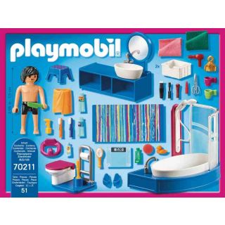 Playmobil Dollhouse Salle de bain baignoire
