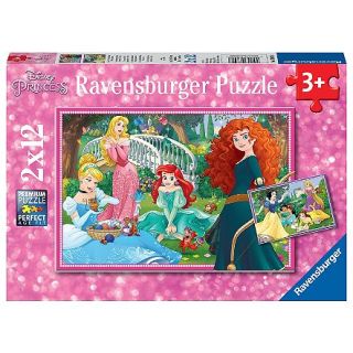 Ravensburger Puzzles 2x12p Dans le monde des princesses Disney