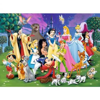 Puzzle 200 pcs - Les grands personnages Disney 12698