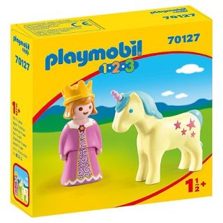 PLAYMOBIL PRINCESSE ET LICORNE 1.2.3