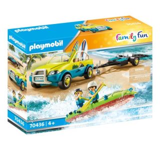  Playmobil Family Fun Voiture avec canoë