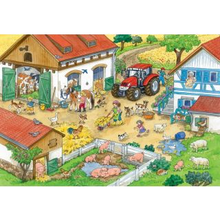 Puzzles 2x24 p - Le bonheur à la ferme 9195