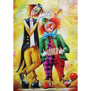Puzzle Musician Clowns 260 Piece - Art Puzzle