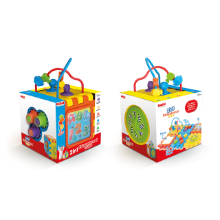 2 en 1 Cube d'apprentissage - Dolu