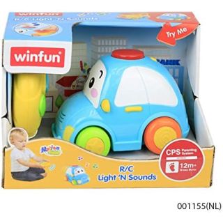 WinFun voiture radiocommandée pour enfants avec volant bleue