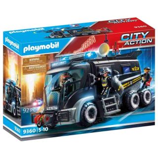 Camion des policiers d'élite sirène Playmobil