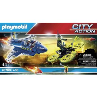 City Action Police Jet Avec Drone Playmobil