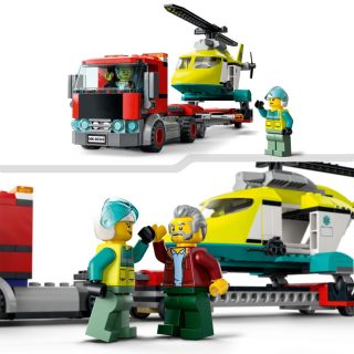 LEGO City Le transport de l’hélicoptère de secours 