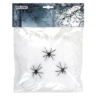 Toile D'araignée 20 g Blanc avec araignées
