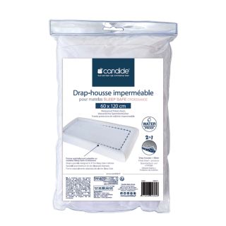 Drap housse imperméable 70*140 cm Blanc