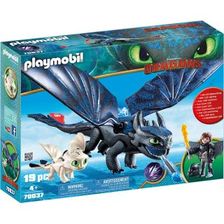 Playmobil Dragons 3 Krokmou Harold et bébé dragon