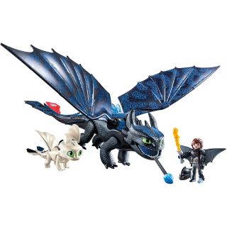 Playmobil Dragons 3 Krokmou Harold et bébé dragon