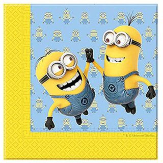 20 serviettes "Minions"