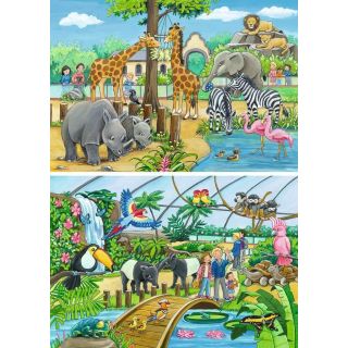 Ravensburger Puzzles 2x24 p Bienvenue au zoo
