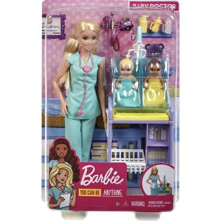 Mattel Barbie COFFRET PEDIATRE BLONDE