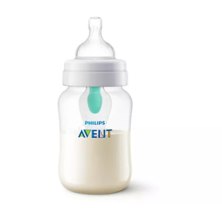 BIBERON ANTI-COLIQUES AVEC SYSTÈME PHILIPS AVENT AIRFREE 260 ML