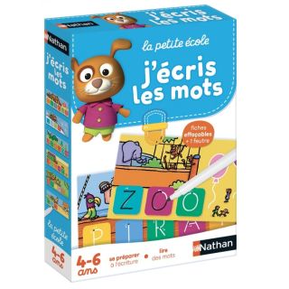 j'écris les mots