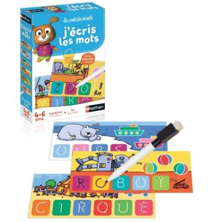 j'écris les mots
