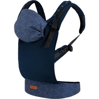 MOMI COLLET Porte-bébé avec Capuche d'un Appui-tête - Bleu marine