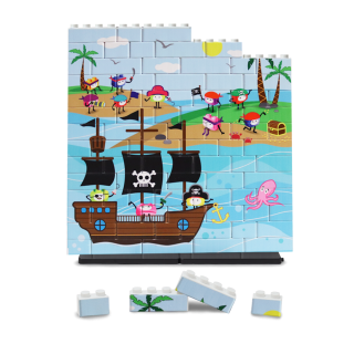 Puzzle Up XL Bateau Pirate 84 pièces