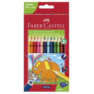 Boite 12 crayons de couleur Jumbo