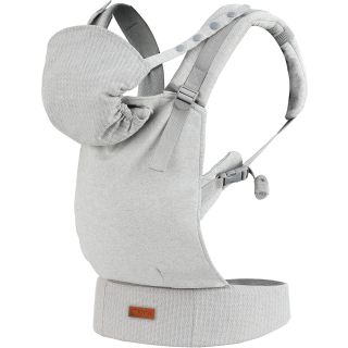 MOMI COLLET Porte-bébé avec Capuche d'un Appui-tête - GRIS