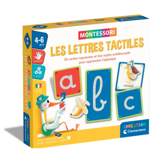 Les lettres tactiles - Montessori - CLEMENTONI