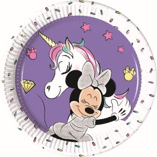 8 ASSIETTES MINNIE UNICORN