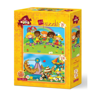 PUZZLE 12/24 p enfants en joie