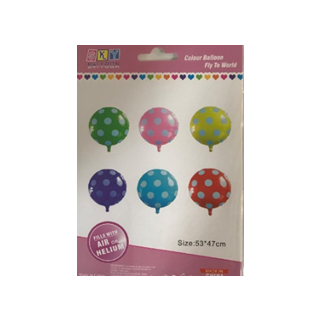 BALLON ALUMINIUM POIS 5 COUL