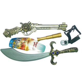 Accessoires de Pirate : Pistole, Epée, télescope