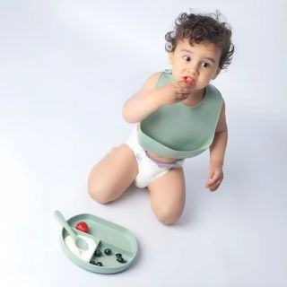 Assiette En Silicone Avec Ventouse 3 Compartiments - Yummy